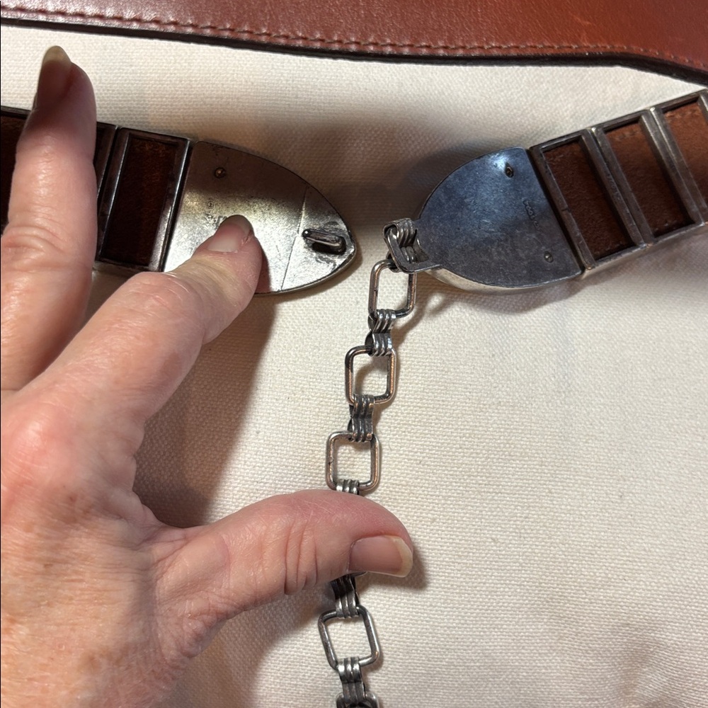 Brighton Vintage Rare brown leather belt - Picture 4 of 8